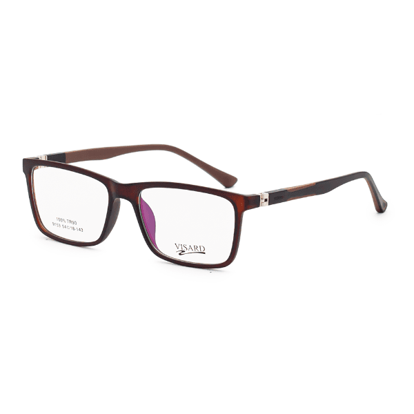 Armação para Óculos de Grau Visard 9153 C-6 Tam. 54-18-143MM Marrom/Preto
