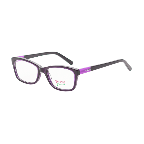 Armação para Óculos de Grau Visard A0123 C10 Tam. 53-18-135mm - Preto/Roxo