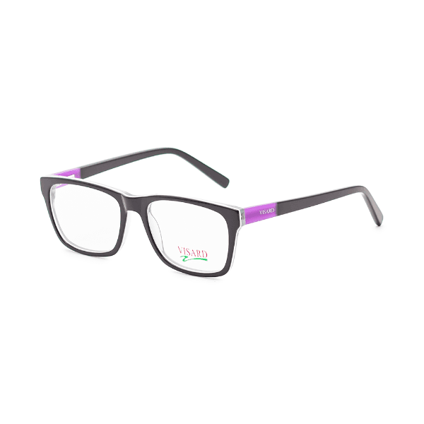 Armação para Óculos de Grau Visard A0142 C12 Tam. 53-17-140MM Preto/Roxo