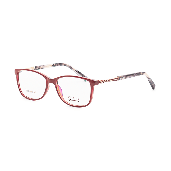 Armação para Óculos de Grau Visard B2316-TR C13 Tam. 52-18-145mm - Vermelho/Animal Print
