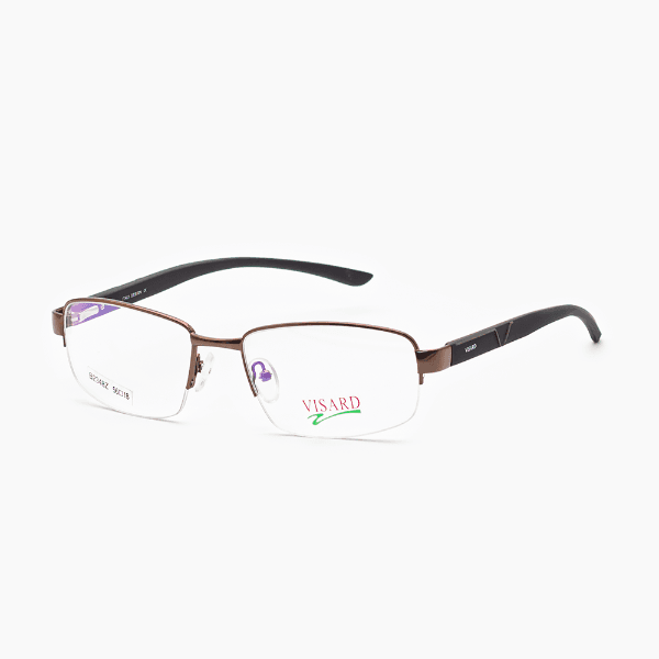 Armação para Óculos Visard B2348Z C2 Tamanho 56-18-138MM Marrom e Preto