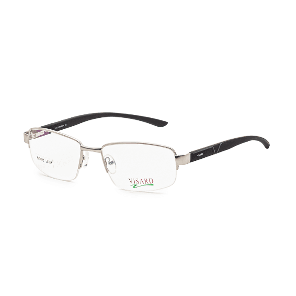 Armação para Óculos Visard B2348Z C7 Tam. 56-18-138MM Prata/Preto