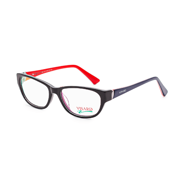 Armação para Óculos de Grau Visard BC-101 C2 Tam. 53-18-135mm - Preto/Vermelho