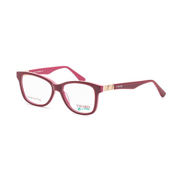 Armação para Óculos de Grau Visard BC 8187 C2 Tam. 52-17-140mm - Rosa