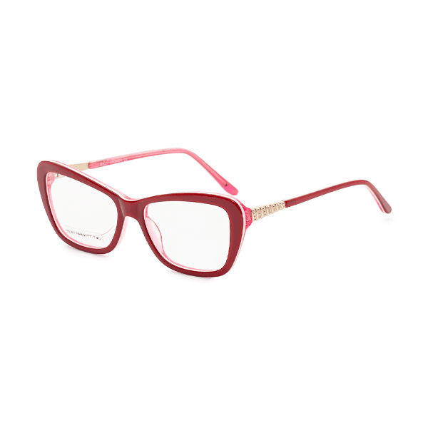 Armação para Óculos de Grau Visard Bc8175 C3 Vermelho/Rosa
