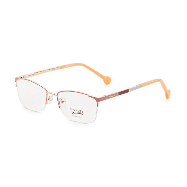Armação para Óculos de Grau Visard Bf7060 C2 Amarelo/Vermelho Tamanho 54-17-140MM