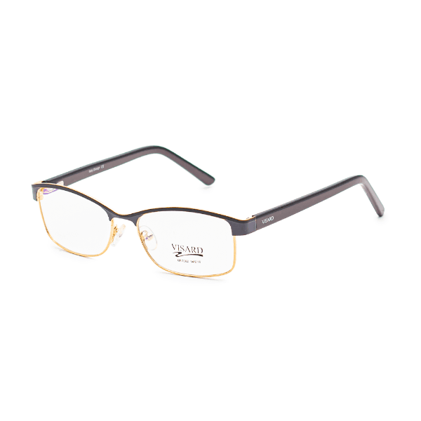 Armação para Óculos de Grau Visard Bf7062 C5 Tam. 54-16-140MM Preto/Dourado