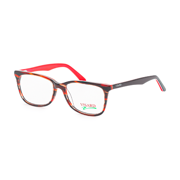 Armação para Óculos de Grau Visard CO5267 COL.01 Tam. 54-17-140mm - Preto/Vermelho