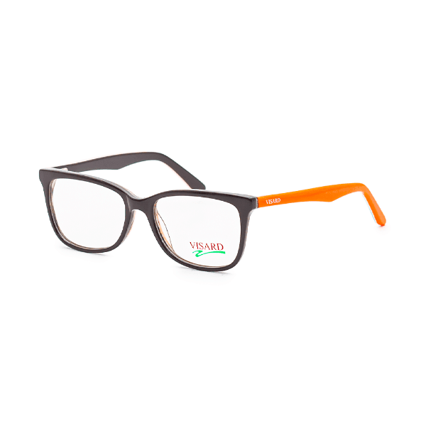 Armação para Óculos de Grau Visard Co5267 Col.04 Tamanho 54-17-140MM Preto/Laranja