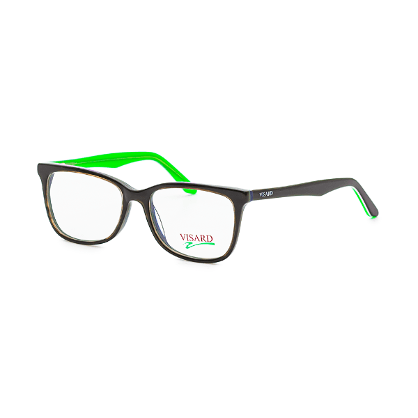 Armação para Óculos de Grau Visard Co5267 Col.05 Tamanho 54-17-140MM Preto/Verde
