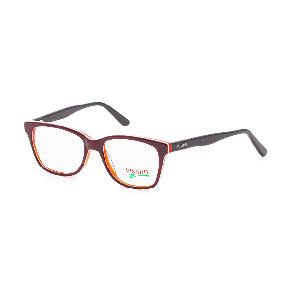 Armação para Óculos de Grau Visard Co5866 Col.01 Tam. 53-17-140MM Preto/Vermelho