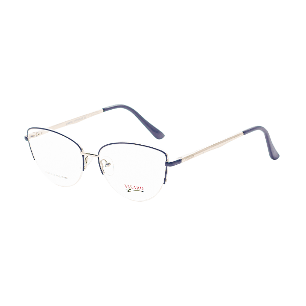 Armação para Óculos de Grau Visard D32413 Azul/Prata Tam. 55-14-140MM