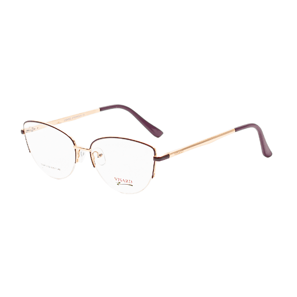 Armação para Óculos de Grau Visard D32413 C9 Vermelho/Dourado Tamanho 55-17-140MM