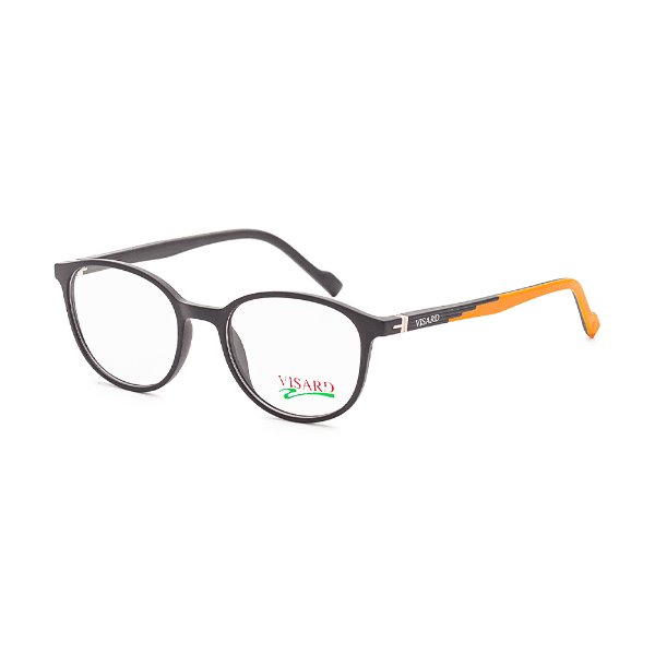 Armação para Óculos de Grau Visard MZ15-18 C.01Q Tam. 50-20-140mm - Preto/Laranja