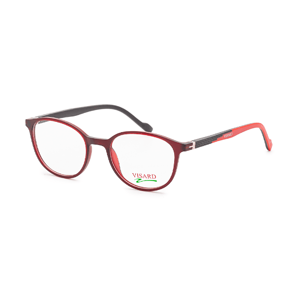 Armação para Óculos de Grau Visard MZ15-18 C.05A Tam. 50-40-140mm - Preto/Vermelho
