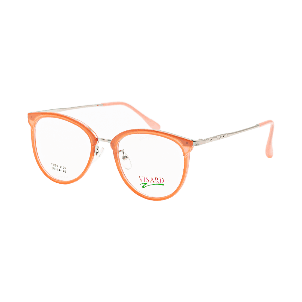 Armação para Óculos de Grau Visard TR1705 C4 Tam. 50-14-140mm - Laranja/Prata