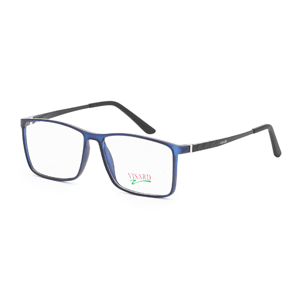 Armação para Óculos de Grau Visard Tr2018 Tam. 60-16-141 C2 Azul e Preto