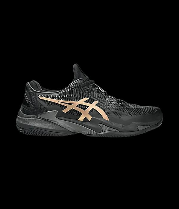 Tênis Asics Court Ff 3 Novak Clay Night Energy Black Prism Gold Us 9.5