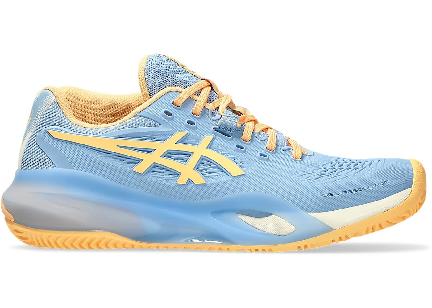 Tênis Asics Gel Resolution X Padel Stone Wash Orange Glow Us 6