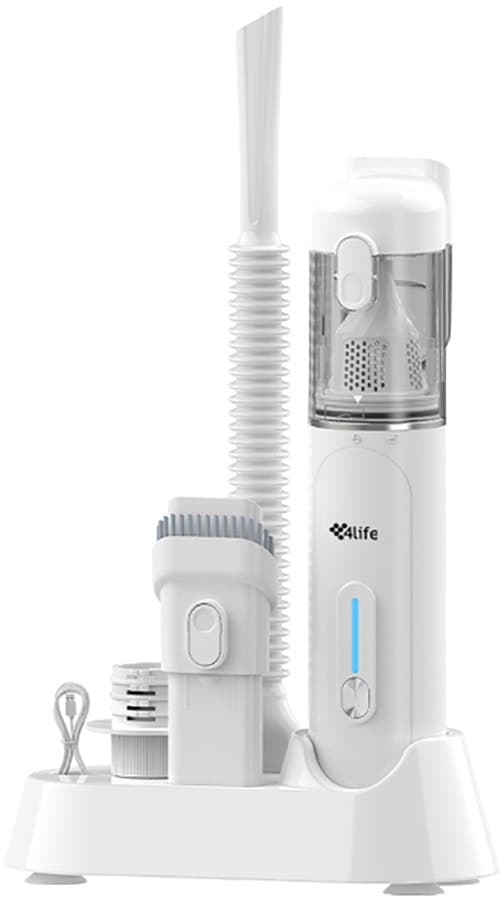 Aspirador de Pó Portátil Recarregável 4Life SopraVac 2 Em 1 FL102PW 90W Branco