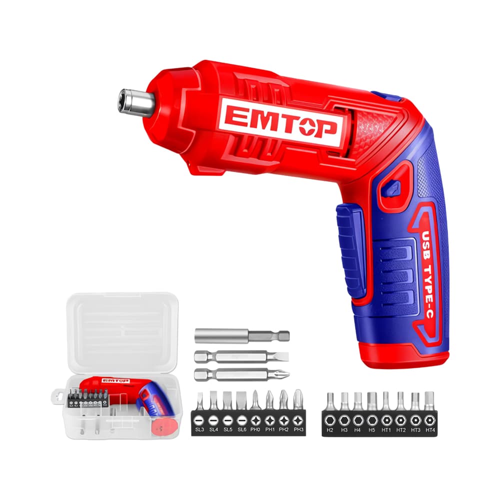 Parafusadeira Sem Fio Emtop Ecsr0408 4NM