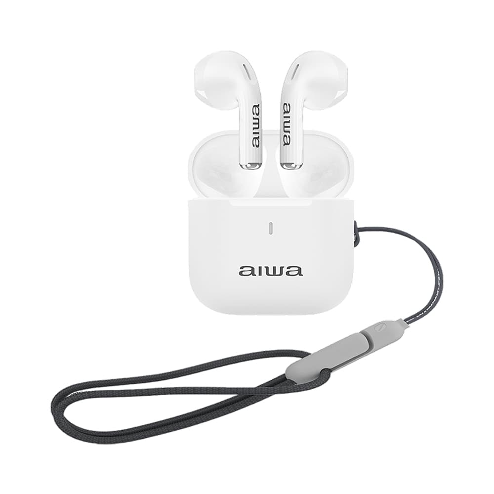 Fone de Ouvido Sem Fio Aiwa AWTWSG100W Tws Branco