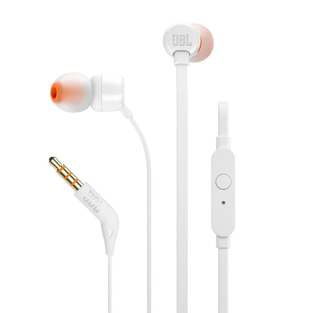 Fone de Ouvido JBL T110 Branco