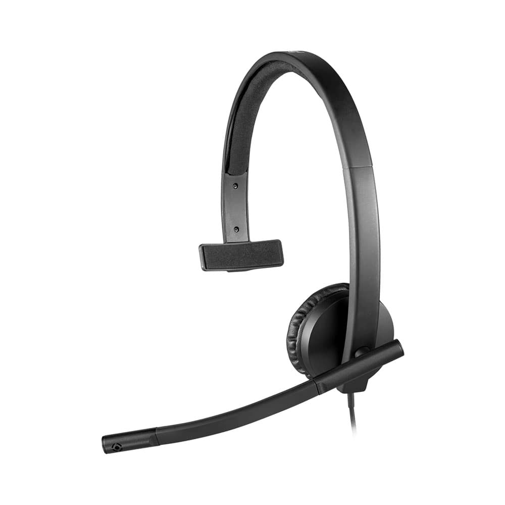 Fone de Ouvido Mono Logitech H570e USB Preto
