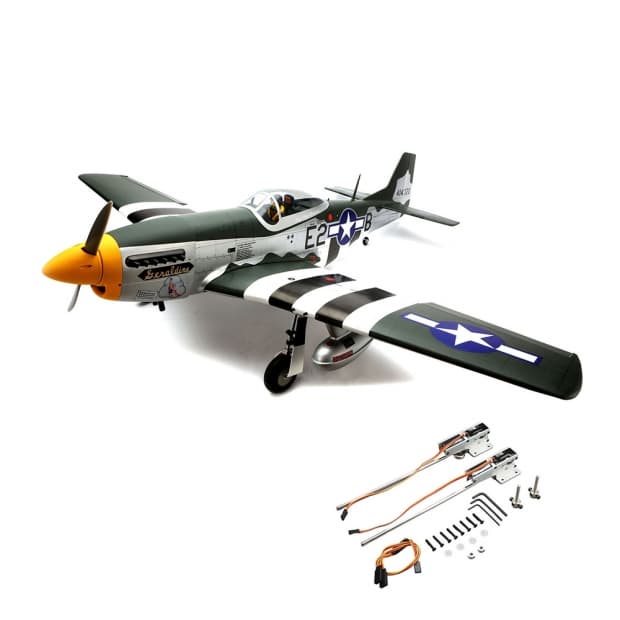 Avião Hangar 9 P-51D Mustang 20CC Arf 69.5" com Retrátil HAN2820BR