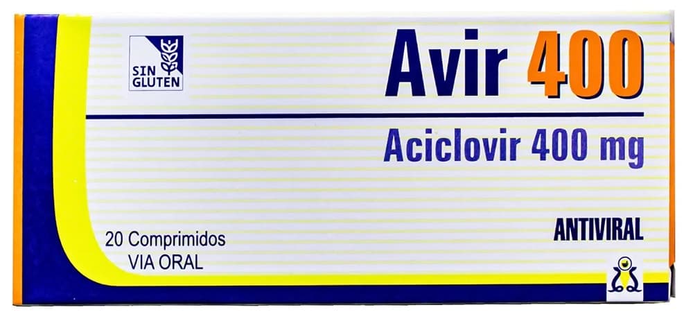 Avir Aciclovir 400 Mg (20 Comprimidos)