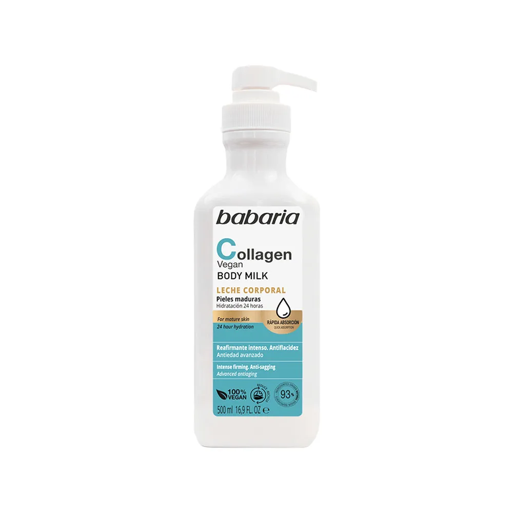 Babaria Leite Hidratante Colágeno Vegano 500ml