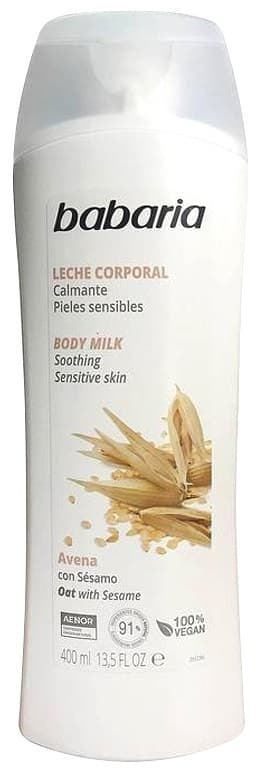 Leite Corporal Babaria Aveia com Gergelim - 400mL
