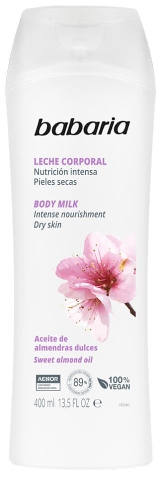 Leite Corporal Babaria Óleo de Amêndoas Doces - 400mL