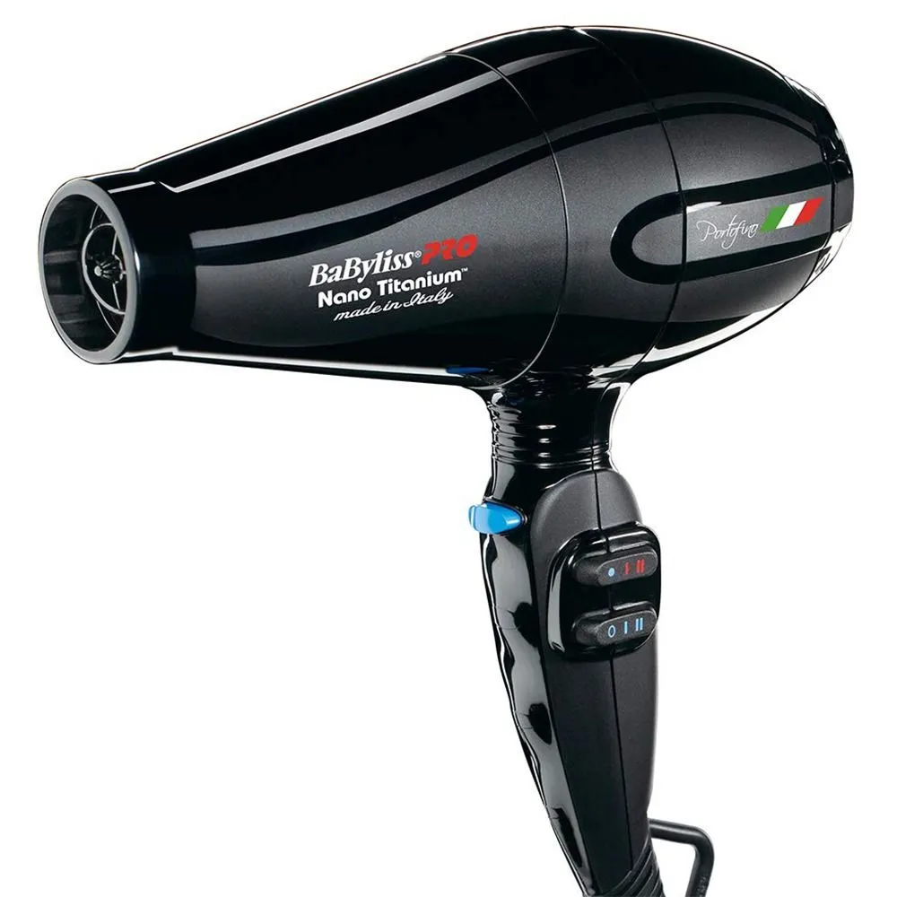 Secador Babyliss Nano Titanium Portofino BNT6610NUZ 220V-50HZ/60HZ Black