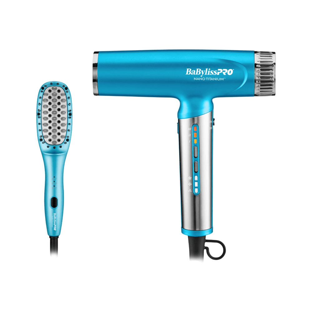 Ferramentas Babylisspro Kit Nano Titanium BNTPP92UX Secador/cepillo Bivolt Azul