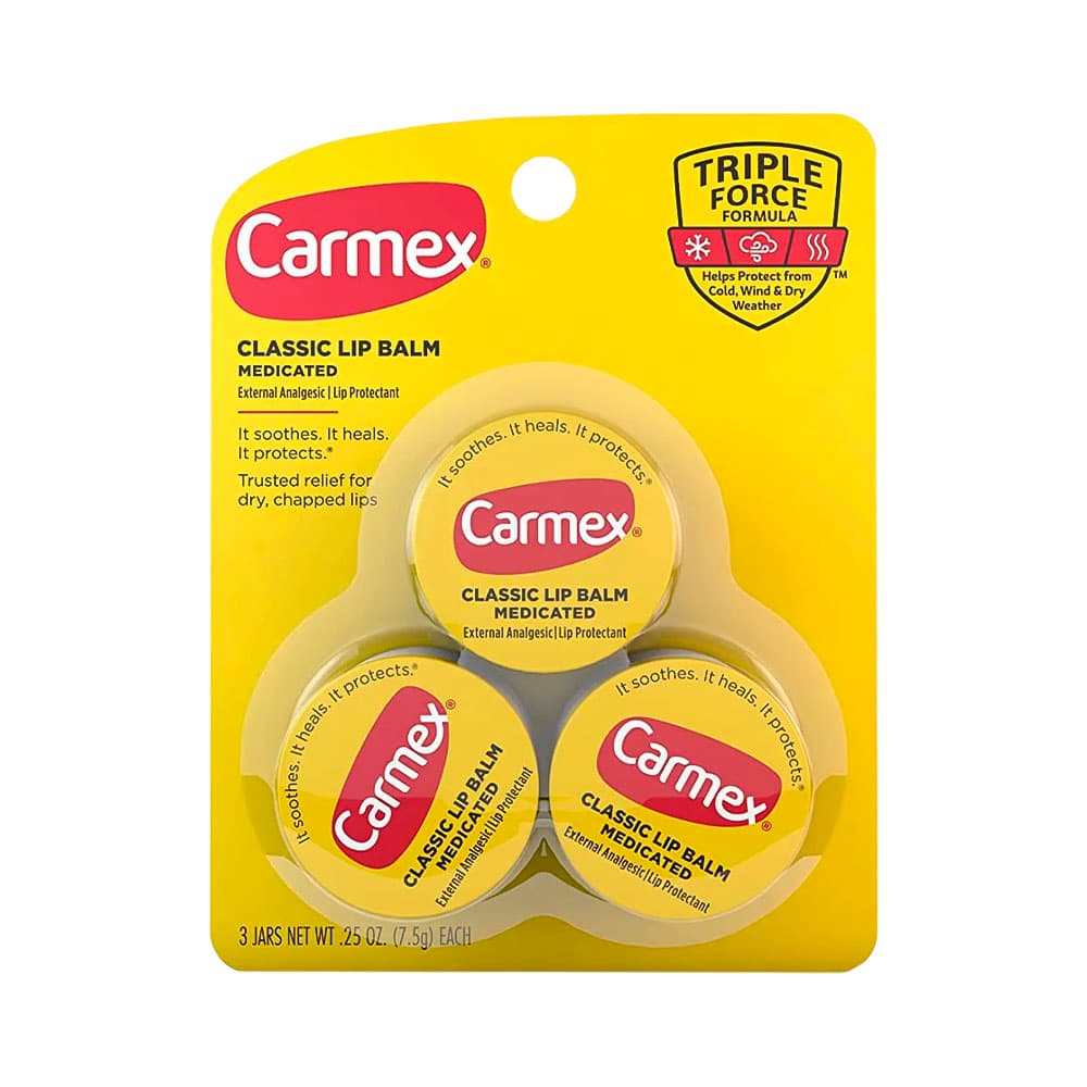 Bálsamo Labial Carmex Classic Medicated 3 Unidades