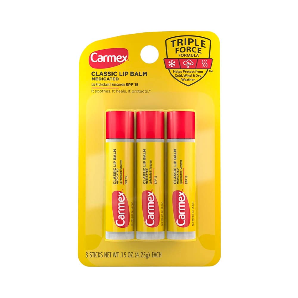 Bálsamo Labial Carmex Classic Medicated 3 Unidades