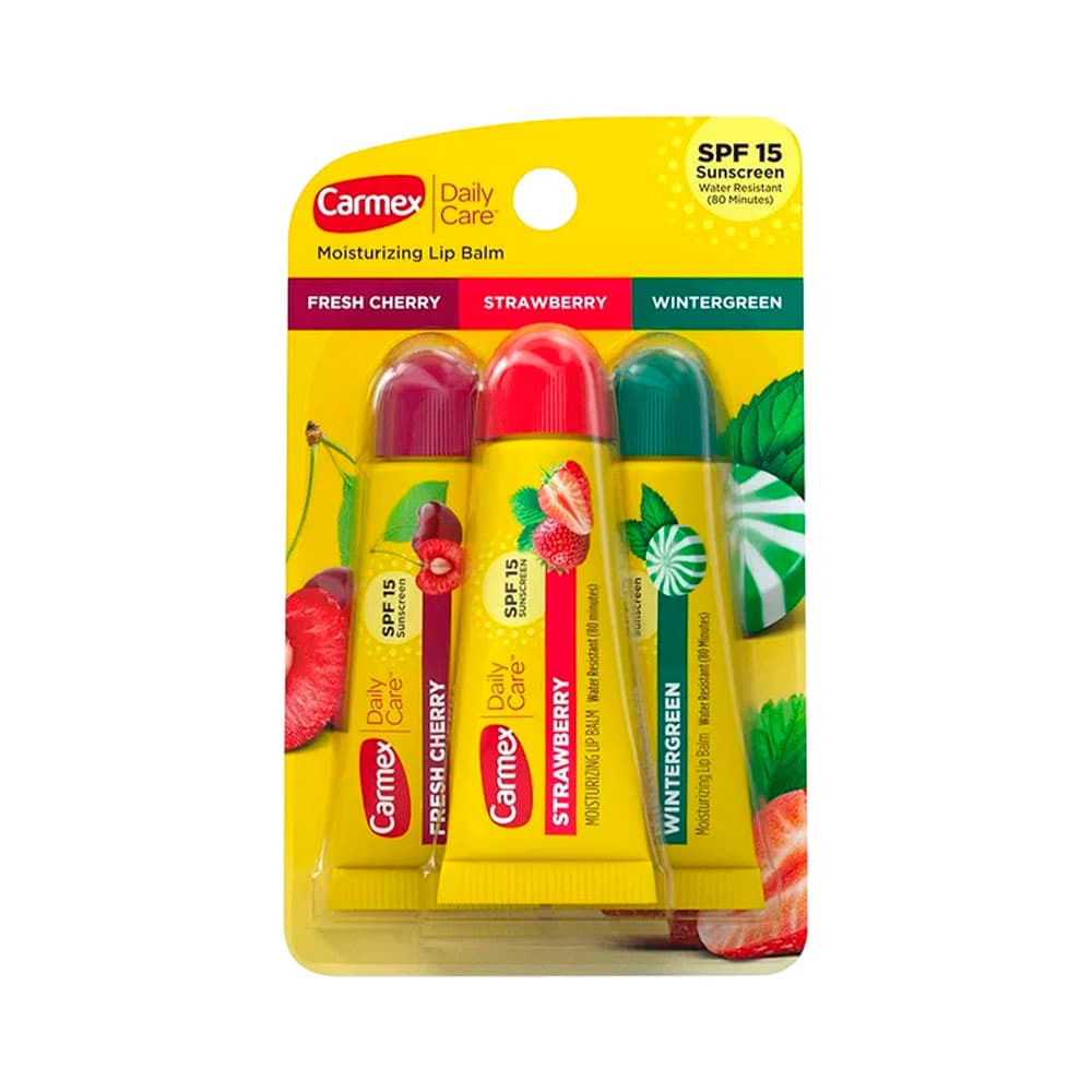 Bálsamo Labial Carmex Daily Care Surtido 3 Unidades