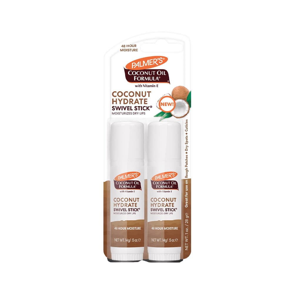 Bálsamo Labial Palmer's Coconut Hydrate Oil Twin Swivel Stick 2 Peças