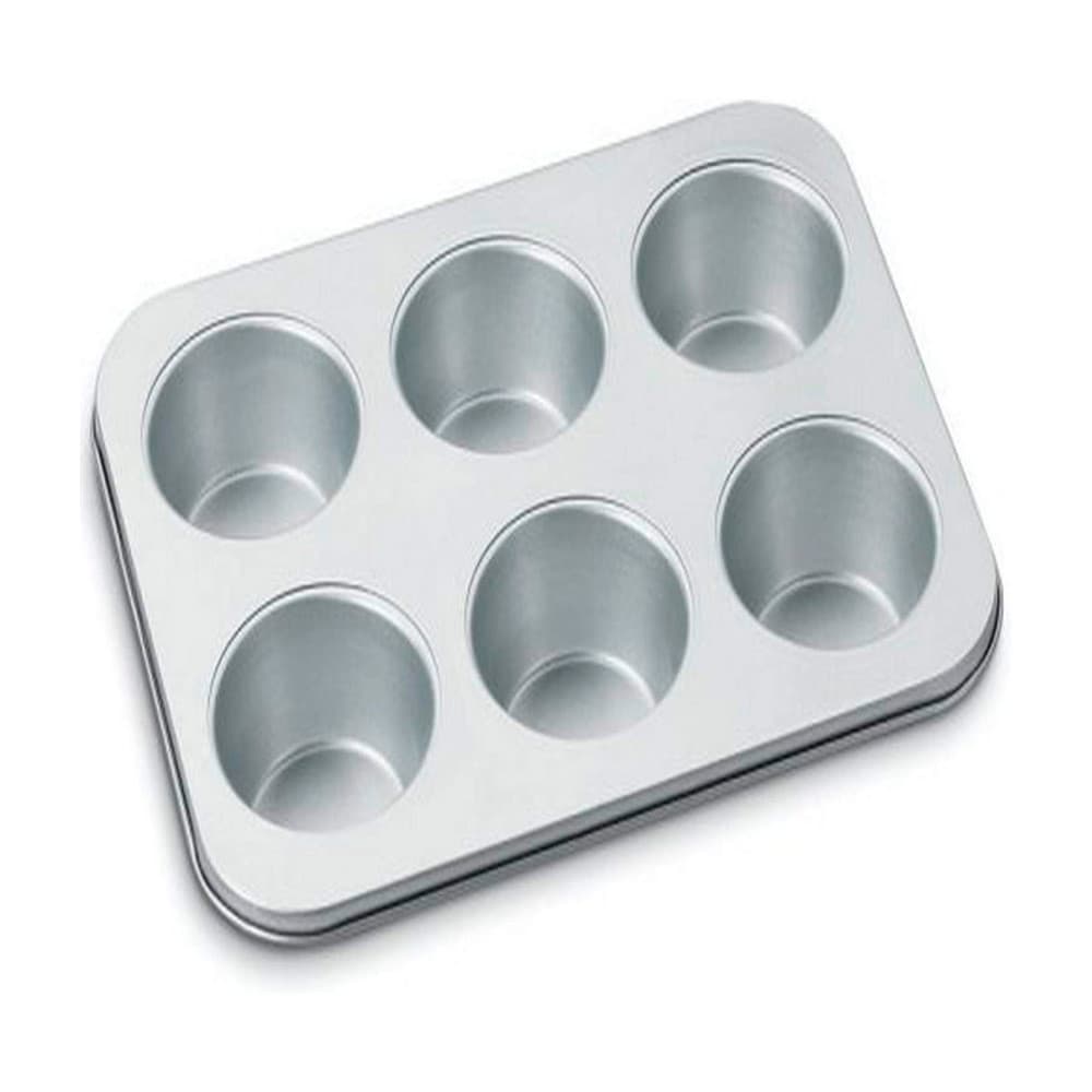 Bandeja Antiaderente Cuisinart Amb-6JMP para Cupcake 6 Unidades Prateado