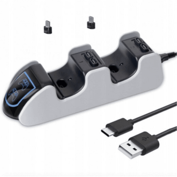 Base Carregadora Dobe Tp5-0530 para Controle Ps5 Dual Branco