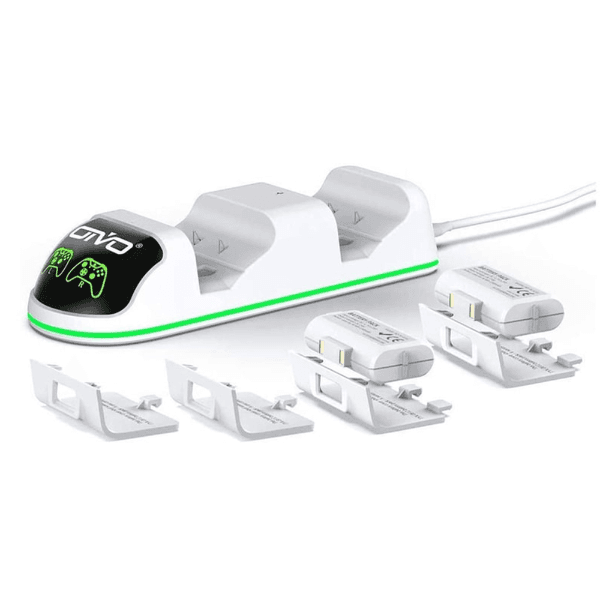 Base Carregadora Oivo Iv-X131W X-Series com 2 Baterias para Xbox X-Series / X-One - Branco