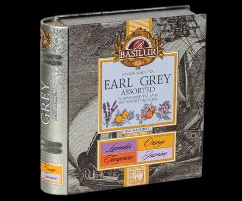 Chá Basilur Te Book Earl Grey Assorted 32 Envelopes