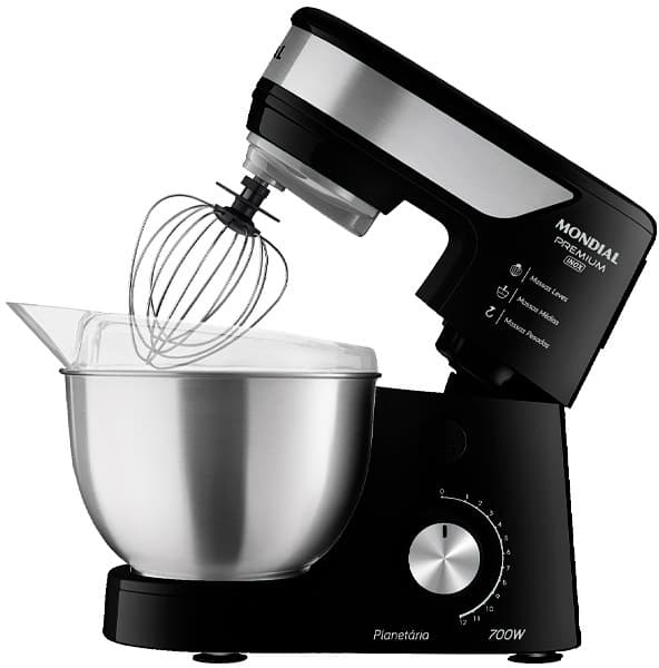 Batedeira Mondial Premium Inox Bp-02P-B-Ti 4,5 Litros - Preto/Inox (220V/50-60Hz)