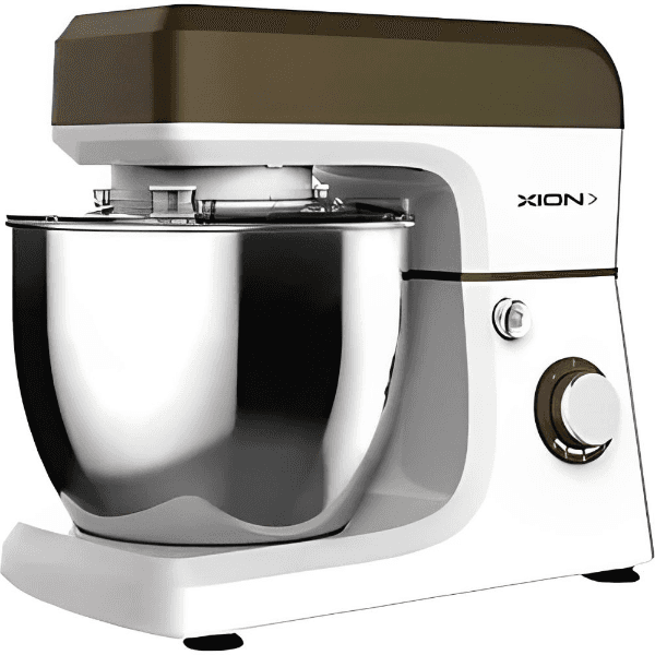 Batedeira Planetária Xion Xi-Ba1400 1400W Com Tigela 6 Velocidades 220V - Branco/Marrom