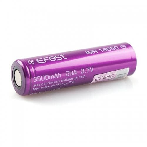 Bateria Efest IMR 18650 para Vaporizador 3500mAh 20A - Rosa