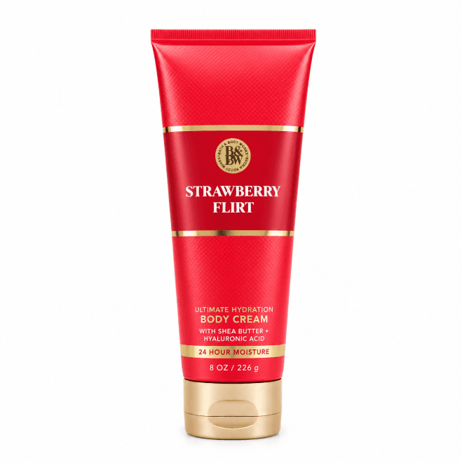 Creme Bath And Body Works Strawberry Flirt 24HS 226G