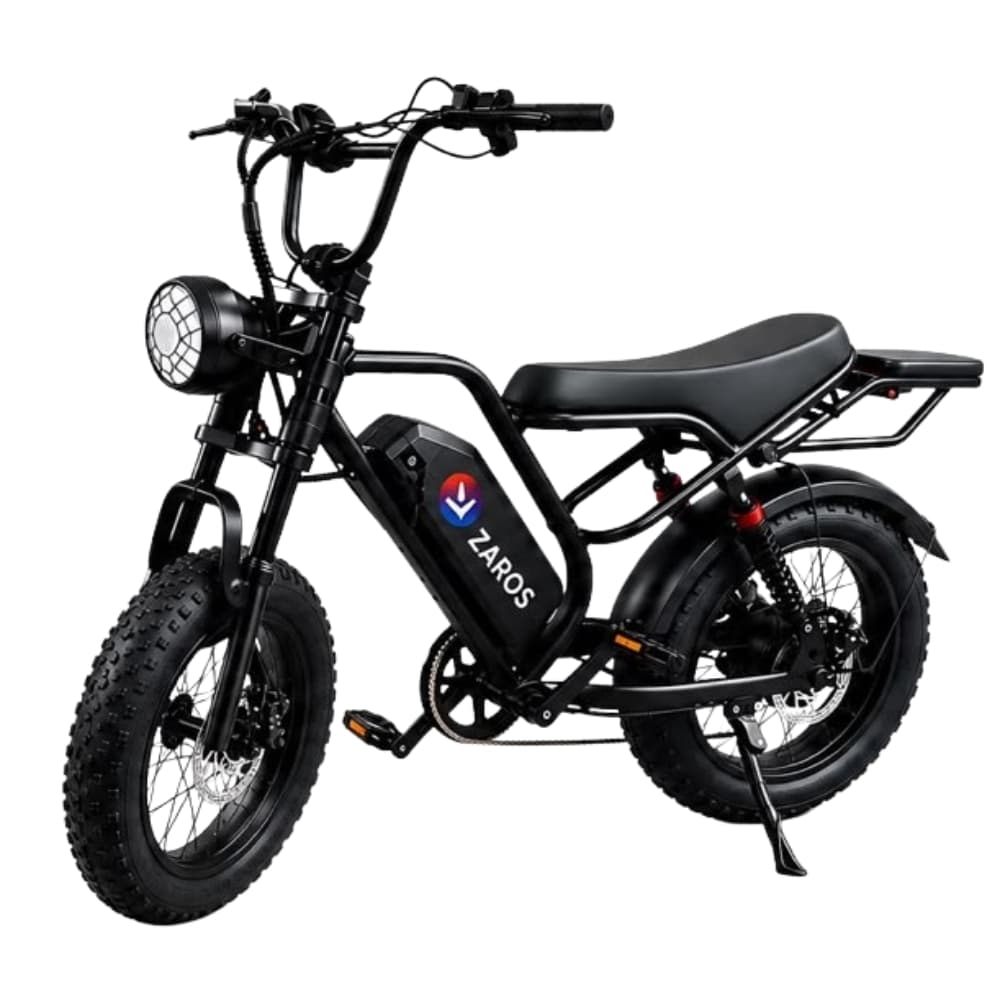 Bicicleta Elétrica Zaros K13 750W 20" 32km/h - Preta