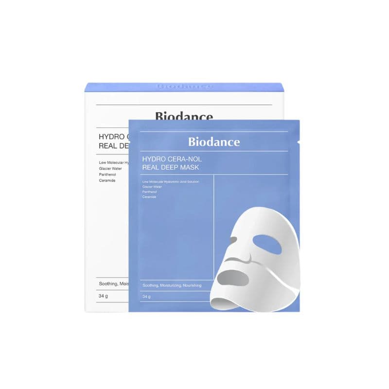 Máscara Facial Biodance Hydro Cera-Nol Real Deep 4 Unidades