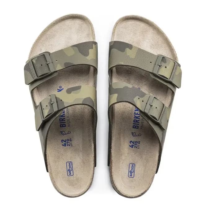 Chinelos Birkenstock Arizona Birko-flor Soft Camo 1016790 (T)39 Green